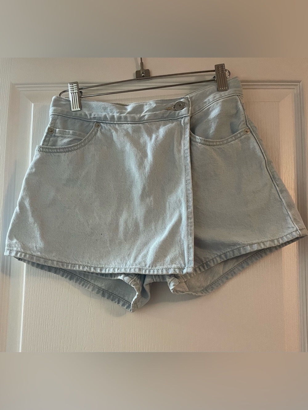 Levi's Light Blue Denim Skort Shorts